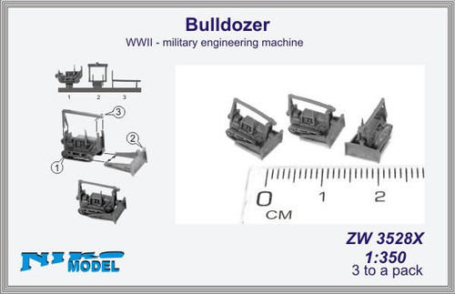 NIKZW3528x 1/350 Niko WWII Bulldozer  MMD Squadron