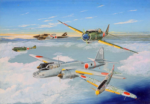 PITS36 1/700 Pitroad Imperial Japanese Army Aircraft Set #01  MMD Squadron