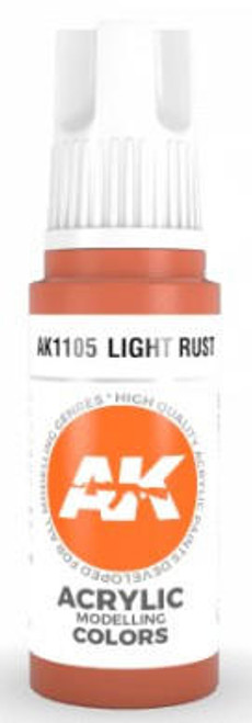 AK-11105 AK Interactive Light Rust Acrylic Paint 17ml Bottle  MMD Squadron