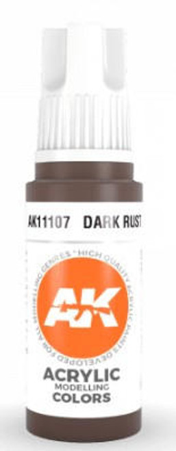 AK-11107 AK Interactive Dark Rust Acrylic Paint 17ml Bottle  MMD Squadron