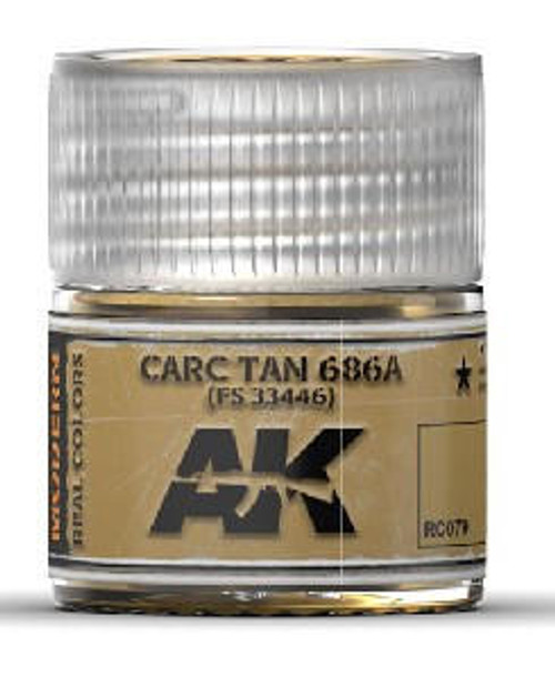 AK-RC79 AK Interactive Real Colors Carc Tan 686A Acrylic Lacquer Paint 10ml Bottle  MMD Squadron