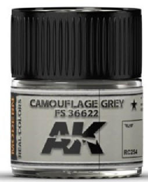 AK-RC254 AK Interactive Real Colors Camouflage Grey FS36622 Acrylic Lacquer Paint 10ml Bottle  MMD Squadron