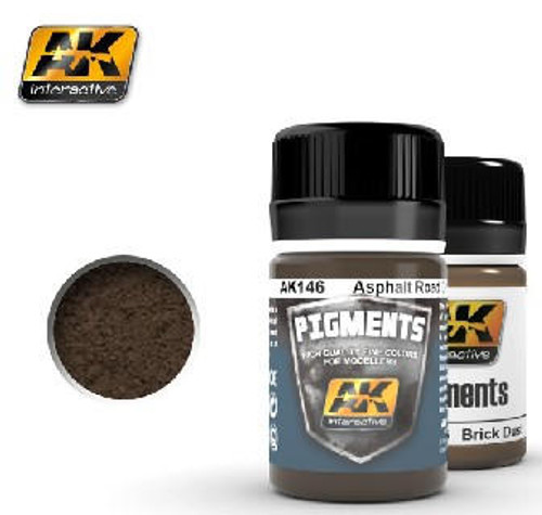 AK-146 AK Interactive Asphalt Road Dirt Pigment 35ml Bottle  MMD Squadron