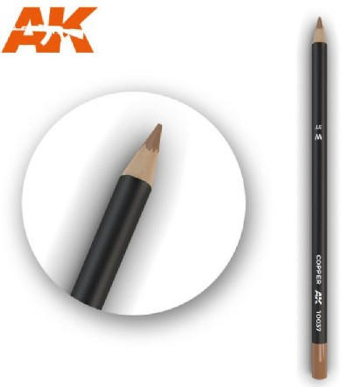 AK-10037 AK Interactive Weathering Pencils Copper (5/Bx)  MMD Squadron