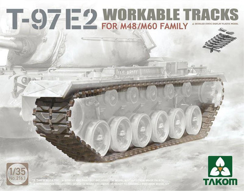 TAK2163 1/35 Takom T-97E2 Workable Tracks for M48/M60  MMD Squadron