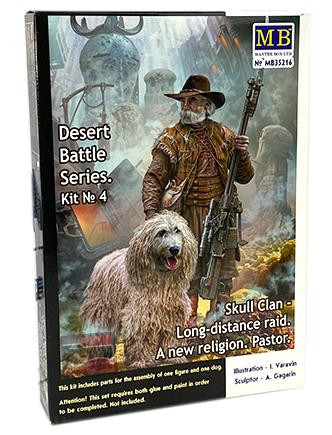 MBL35216 1/35 Master Box Post-apocalyptic fiction Desert Battle Series. Skull Clan Long-distance raid Kit 4 New Religion Pastor MMD Squadron