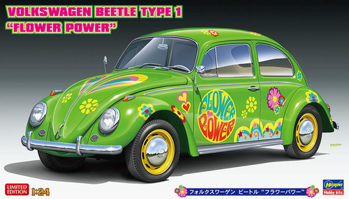 HSG20488 1/24 Hasegawa Volkswagen Beetle Type 1 Flower Power  MMD Squadron