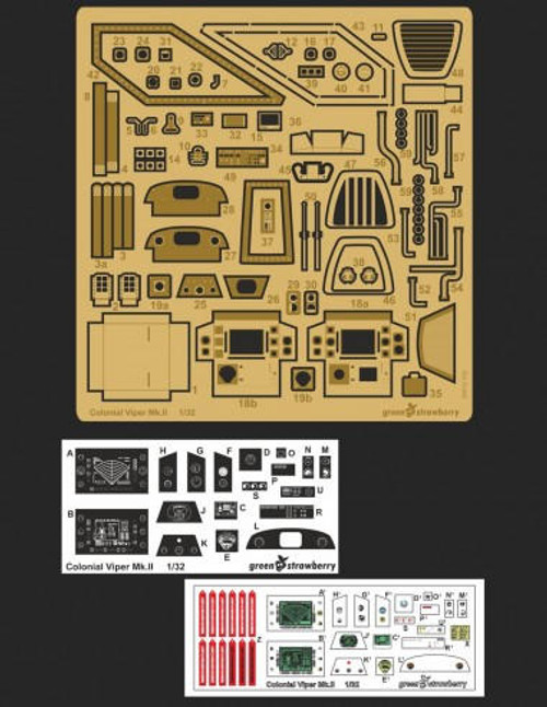 GSB00815 1/32 Green Strawberry Colonial Viper Mk.II Upgrade Set  MMD Squadron