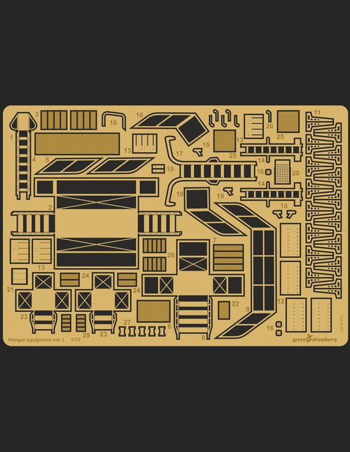 GSB02616 1/72 Green Strawberry Hangar equipment vol.I Upgrade Set  MMD Squadron