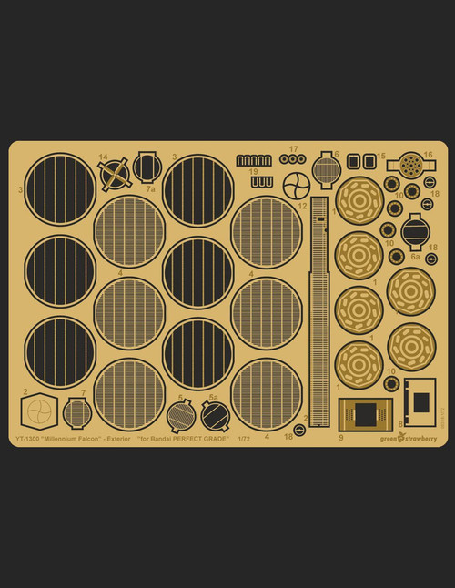 GSB06318 1/72 Green Strawberry YT-1300  Millennium Falcon  - exterior Upgrade Set  MMD Squadron