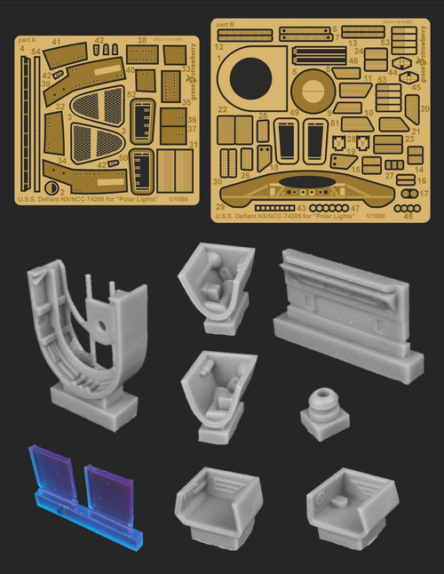GSB08919 1/1000 Green Strawberry USS Defiant NX / NCC-74205 Upgrade Set  MMD Squadron