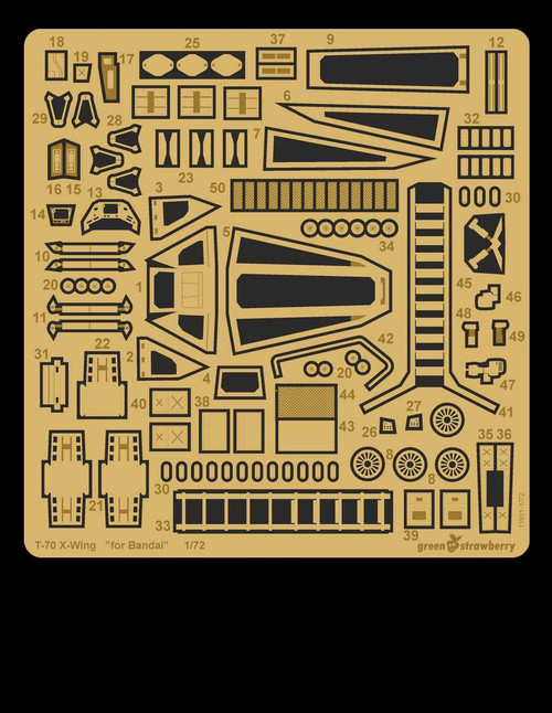 GSB11921 1/72 Green Strawberry T-70 X-Wing Fighter Upgrade Set  MMD Squadron