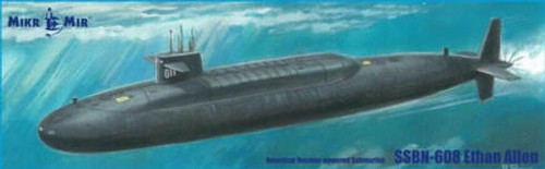 MCK350042 1/350 Mikro Mir USS Ethan Allen SSBN-608 Submarine MMD Squadron MCK350042 1/350 Mikro Mir USS Ethan Allen SSBN-608 Submarine MMD Squadron