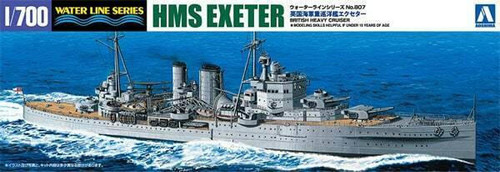 AOS-05273 1/700 Aoshima HMS Exeter Plastic Model Kit  MMD Squadron