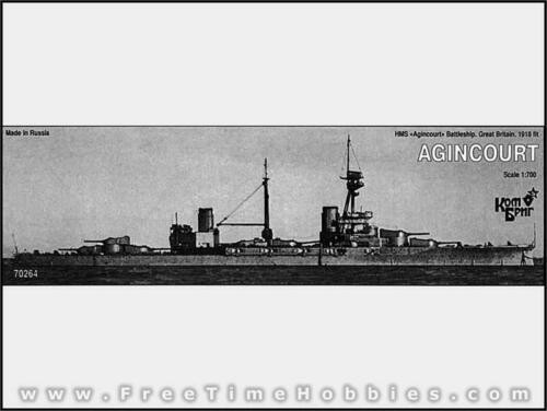 CG-70264 1/700 Combrig Models HMS Agincourt Battleship, 1918 fit  MMD Squadron