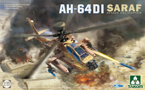 TAK2605 1/35 Takom AH-64 DI Saraf Attack Helicopter ISRAELI - PREORDER  MMD Squadron