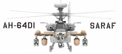 TAK2605 1/35 Takom AH-64 DI Saraf Attack Helicopter ISRAELI - PREORDER  MMD Squadron