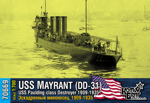 CG-70669 1/700 Combrig USS Mayrant (DD-31) Paulding-class Destroyer 1909-1935  MMD Squadron