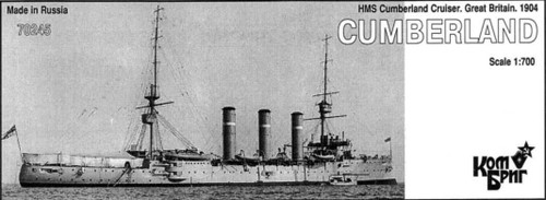 CG-70245 1/700 Combrig HMS Cumberland Cruiser 1904  MMD Squadron