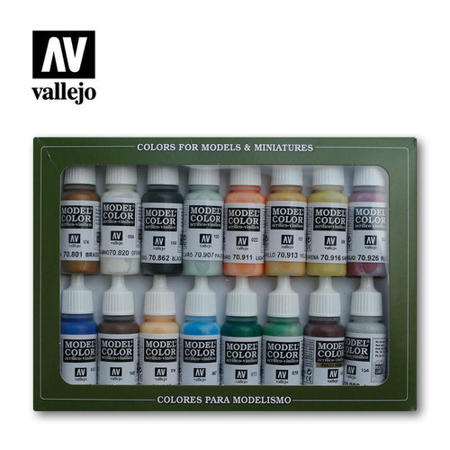 VJ70146 Vallejo Paint 17ml Bottle 16 Color Set - Naval (Steam Era)  MMD Squadron