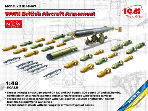 ICM48407 1/48 ICM WWII British Aircraft Armament  MMD Squadron