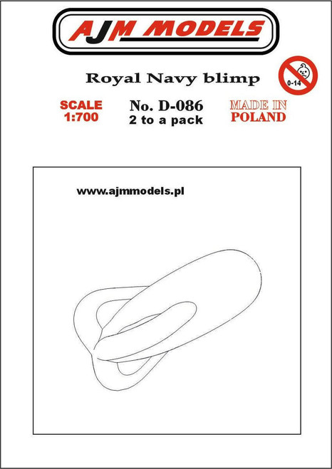 AJMD086 AJM Models 1/700 Scale Royal Navy blimp  MMD Squadron