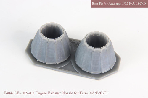 KAM-MA32019 1/32 KA Models [SE] F/A-18A/B/C/D EXHAUST NOZZLE SET (CLOSED) for Academy  MMD Squadron
