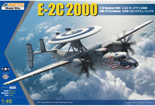 KIN48135 1/48 Kinetic E-2C Hawkeye 2000 Plastic Model Kit  MMD Squadron