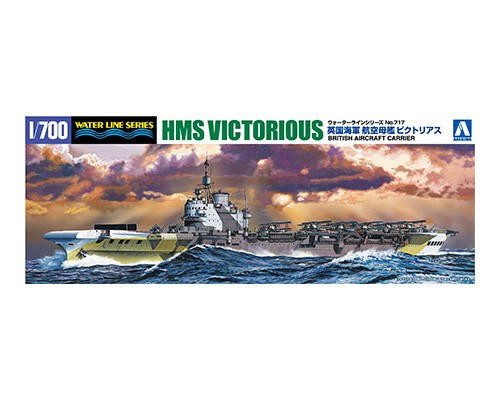 AOS-05106 1/700 Aoshima HMS Victorious Aircraft Carrier Plastic Model Kit  MMD Squadron