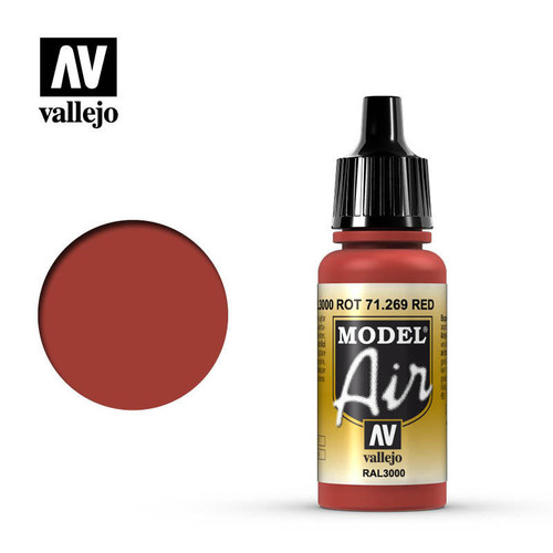 VJ71269 Vallejo Paint 17 ml Bottle Red Model Air  MMD Squadron