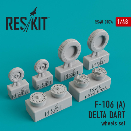 RES-RS48-0074 1/48 Reskit Convair F-106A Delta Dart wheels set  MMD Squadron