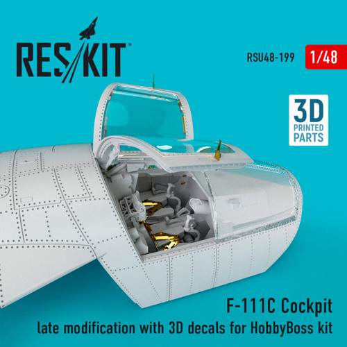 RES-RSU48-0199 1/48 Reskit F-111C Cockpit late modification with 3D decals for HobbyBoss kit  MMD Squadron