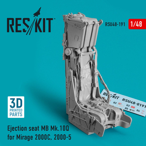 RES-RSU48-0191 1/48 Reskit Ejection seat MB Mk.10Q for Mirage 2000C, 2000-5 (3D printing)  MMD Squadron
