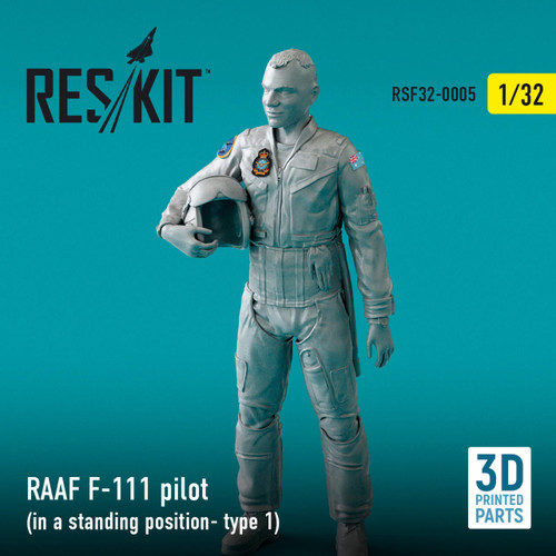 RES-RSF32-0005 1/32 Reskit RAAF F-111 pilot (in a standing position- type 1) (3D Printing)  MMD Squadron