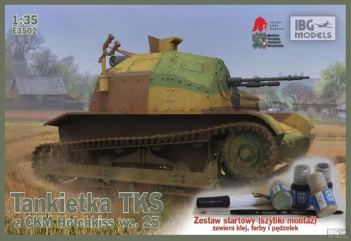 IBGE3502 1/35 IBG TKS Polish Tankette with machine gun (includes quick build tracks and Hataka paint set) -   MMD Squadron