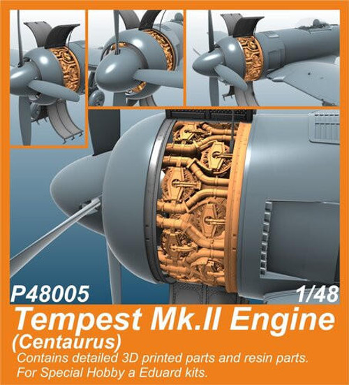 CMK-129-P48005 1/48 CMK Tempest Mk.II Engine (Centaurus)  / for SH and Eduard kits 129-P48005 MMD Squadron