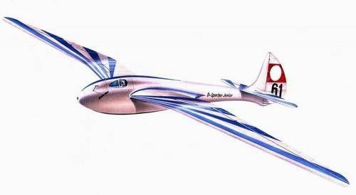 CMK-129-PLT132 1/48 Planet Models DFS Sailplane Sperber Junior 129-PLT132 MMD Squadron