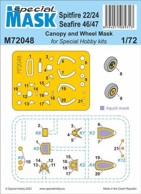 CMK-100-M72048 1/72 CMK Spitfire Mk.22/24 and Seafire Mk.46/47 MASK   MMD Squadron