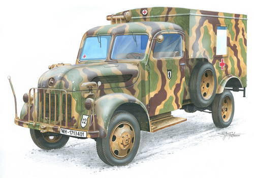 CMK-100-SA72016 1/72 Special Armour Steyr 1500 Krankenwagen/Wood Cab 100-SA72016 MMD Squadron