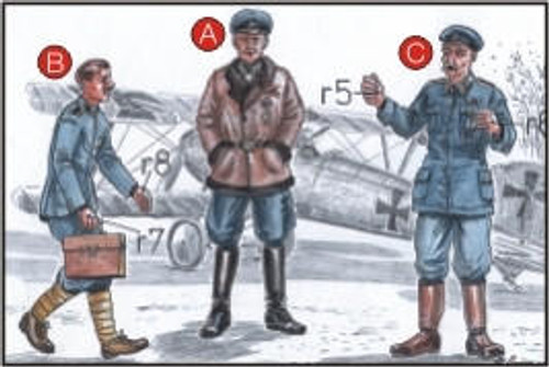 CMK-129-F72044 1/72 CMK Richthoffen Flying Circus WW I (3 fig.)  129-F72044 MMD Squadron