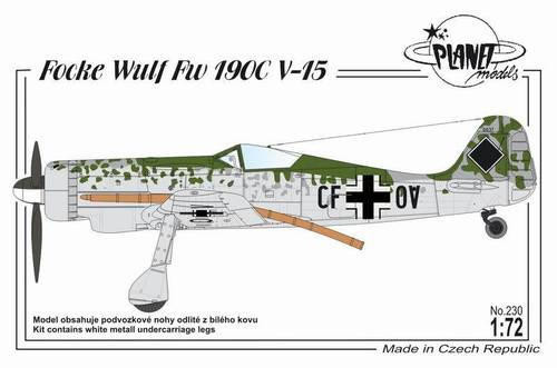 CMK-129-PLT230 1/72 Planet Models Focke Wulf Fw 190C V-15  129-PLT230 MMD Squadron