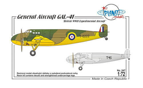 CMK-129-PLT247 1/72 Planet Models GAL - 41  129-PLT247 MMD Squadron