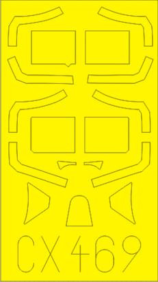 Eduard CX 113 1/72 Scale P-3C Orion Mask For Hasegawa Model Kit