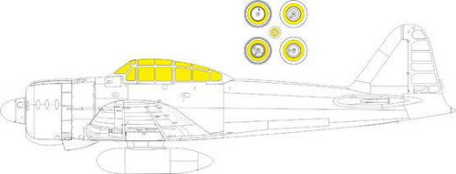 EDUEX951 1/48 Eduard Mask A6M2 Zero Type 21 Weekend for Eduard EX951 MMD Squadron