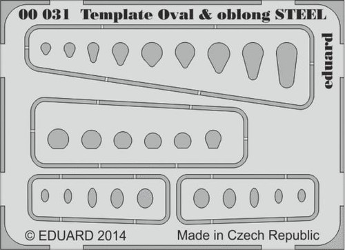 EDU00031 Eduard Template ovals & oblong Steel 00031 MMD Squadron