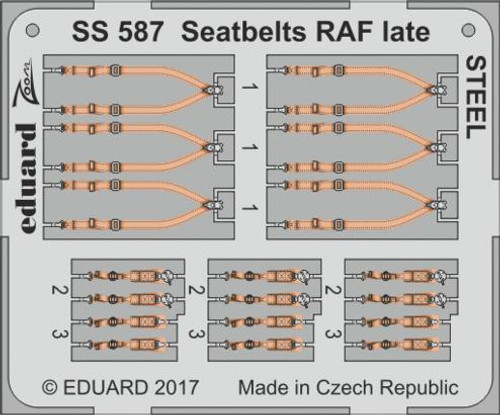 EDUSS587 1/72 Eduard Seatbelts RAF late Steel SS587 MMD Squadron