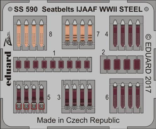 EDUSS590 1/72 Eduard Seatbelts IJAAF WWII Steel SS590 MMD Squadron