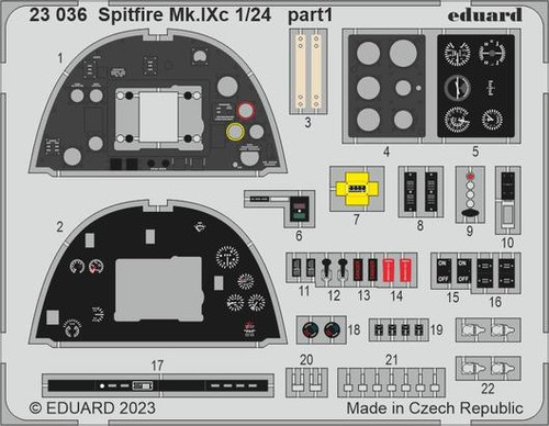 EDU23036 1/24 Eduard Spitfire Mk.IXc for Airfix 23036 MMD Squadron