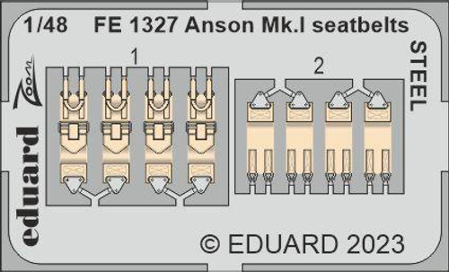 EDUFE1327 1/48 Eduard Anson Mk.I seatbelts Steel for Airfix FE1327 MMD Squadron