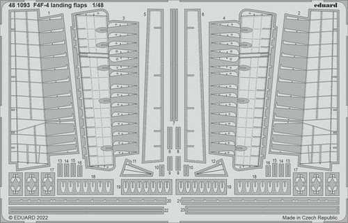 EDU481093 1/48 Eduard F4F-4 landing flaps for Eduard 481093 MMD Squadron